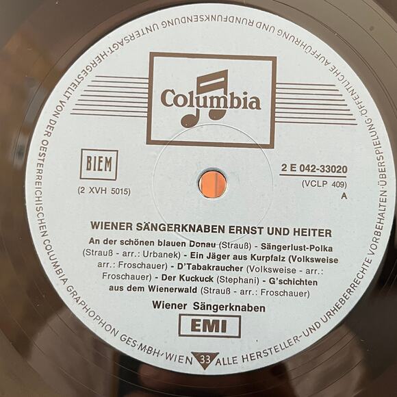 Die Wiener Sängerknaben Ernst Und Heiter Vinyl LP Columbia 2 E 042-33020 - Picture 3 of 7